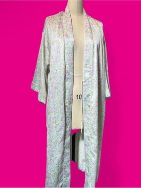 Vintage Cabernet by Sleep Sense Satin Floral Wrap Robe